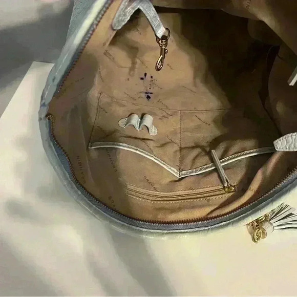 Brahmin Ellen Tote Aqua Blue - Picture 2 of 6